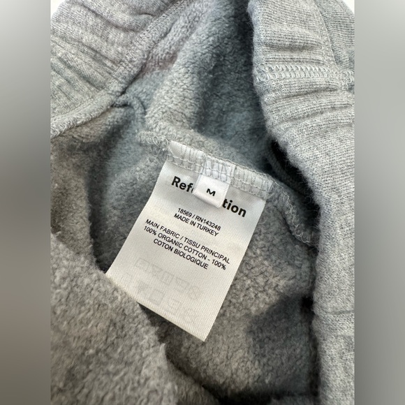Reformation Skye Boyfriend Sweatpant Heather grey size Medium - Picture 4 of 8